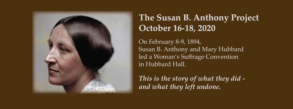 HALFMOON HISTORICAL SOCIETY PRESENTS PRESENTATION ON SUSAN B ANTHONY