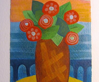 Vase of Flowers-Jean Clark